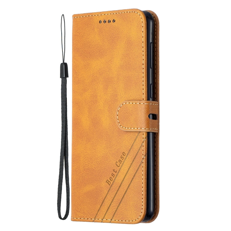For Samsung Galaxy S21 5G Stitching Style 2-Color Cow Texture Horizontal Flip PU Leather Case with Holder & Card Slot & Lanyard