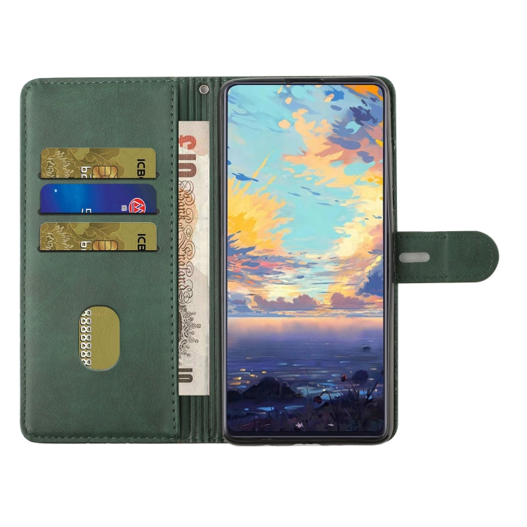 For Samsung Galaxy Xcover 5 Stitching Style 2-Color Cow Texture Horizontal Flip PU Leather Case with Holder & Card Slot & Lanyard