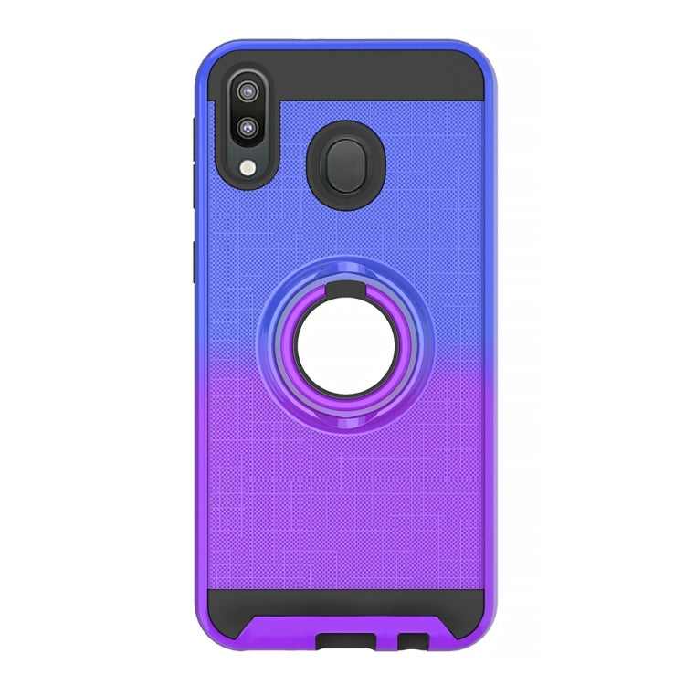 For Galaxy M20 2 In 1 PC + TPU Protective Case with 360 Degrees Rotate Ring Holder