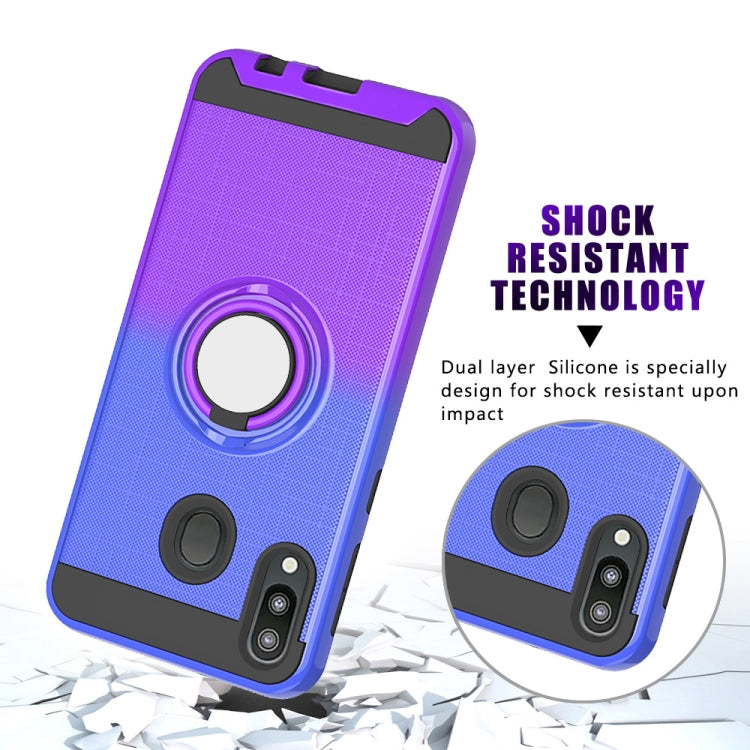 For Galaxy M20 2 In 1 PC + TPU Protective Case with 360 Degrees Rotate Ring Holder