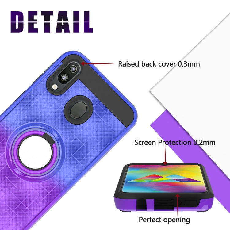 For Galaxy M20 2 In 1 PC + TPU Protective Case with 360 Degrees Rotate Ring Holder