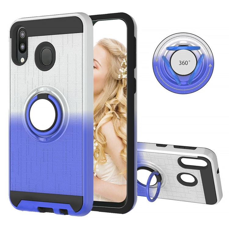 For Galaxy M20 2 In 1 PC + TPU Protective Case with 360 Degrees Rotate Ring Holder