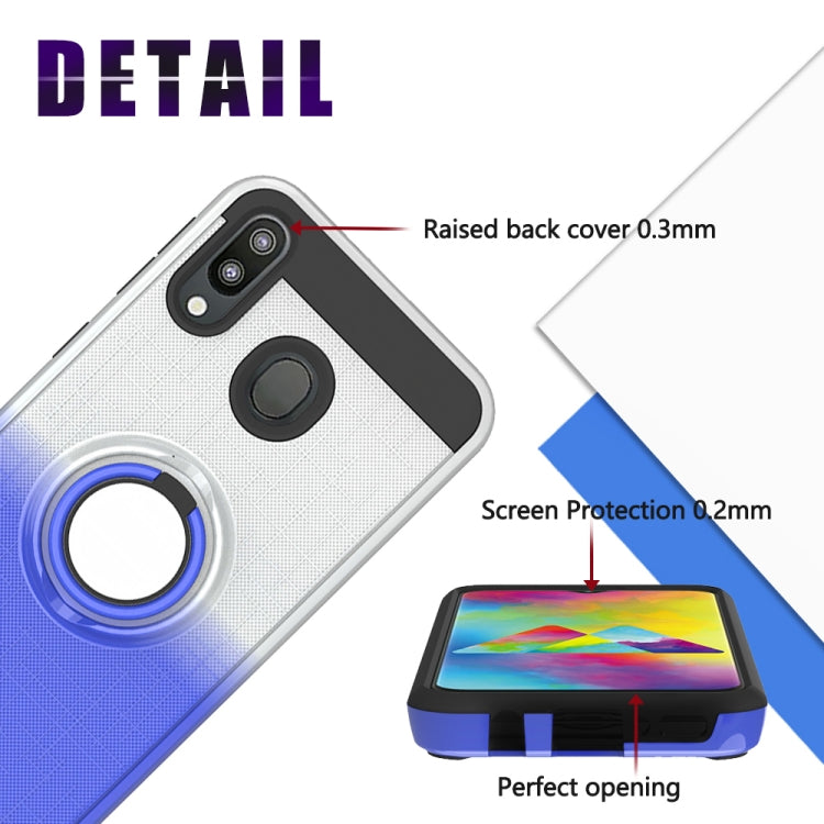 For Galaxy M20 2 In 1 PC + TPU Protective Case with 360 Degrees Rotate Ring Holder