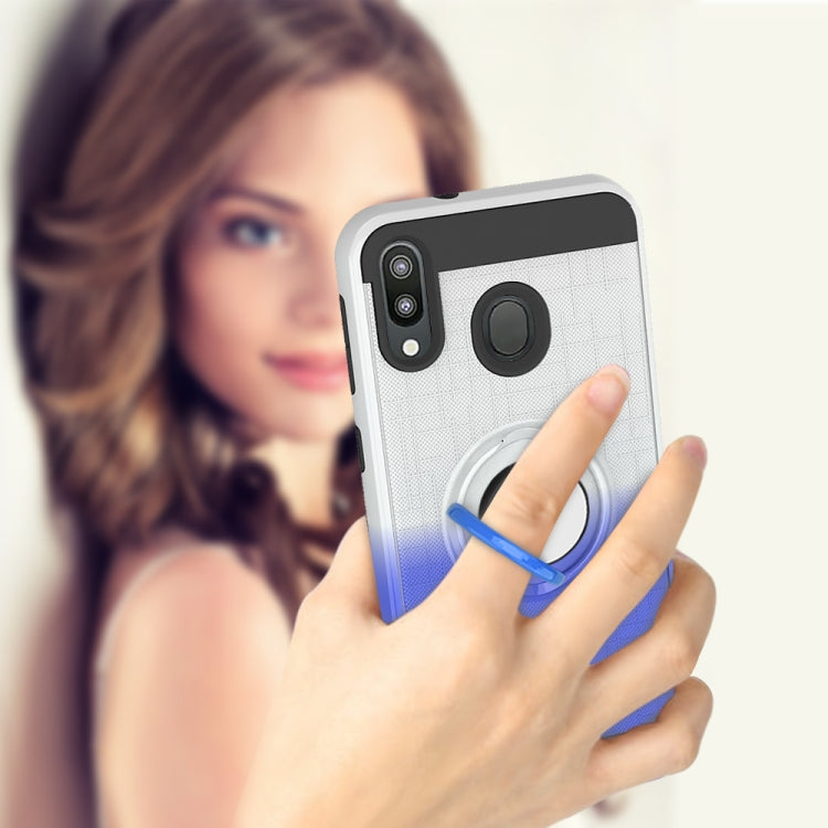 For Galaxy M20 2 In 1 PC + TPU Protective Case with 360 Degrees Rotate Ring Holder