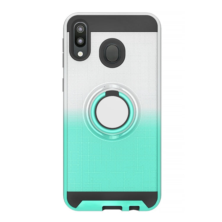 For Galaxy M20 2 In 1 PC + TPU Protective Case with 360 Degrees Rotate Ring Holder