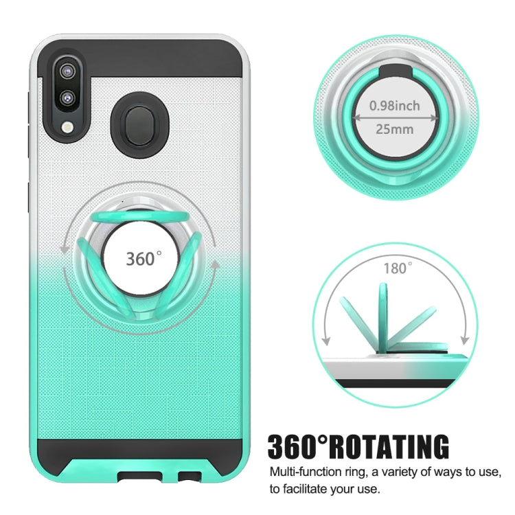 For Galaxy M20 2 In 1 PC + TPU Protective Case with 360 Degrees Rotate Ring Holder