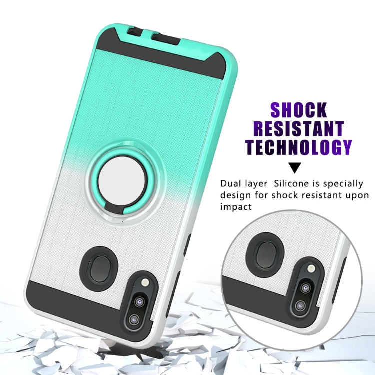For Galaxy M20 2 In 1 PC + TPU Protective Case with 360 Degrees Rotate Ring Holder