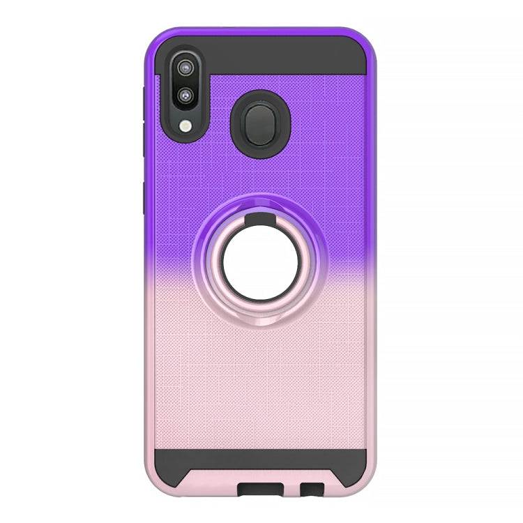 For Galaxy M20 2 In 1 PC + TPU Protective Case with 360 Degrees Rotate Ring Holder