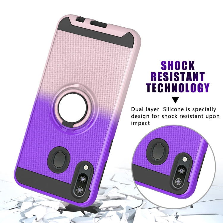 For Galaxy M20 2 In 1 PC + TPU Protective Case with 360 Degrees Rotate Ring Holder