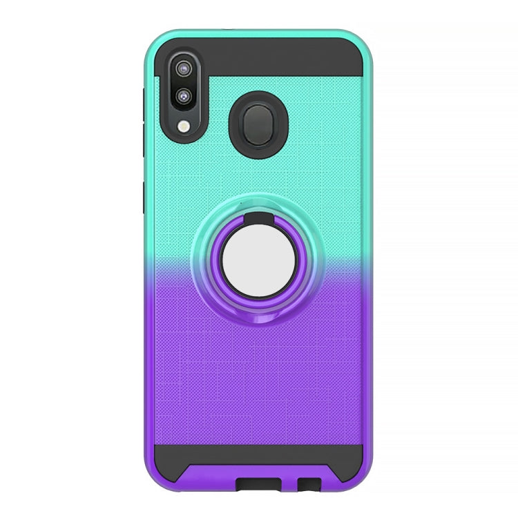 For Galaxy M20 2 In 1 PC + TPU Protective Case with 360 Degrees Rotate Ring Holder
