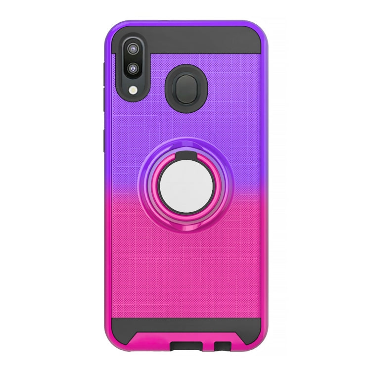 For Galaxy M20 2 In 1 PC + TPU Protective Case with 360 Degrees Rotate Ring Holder