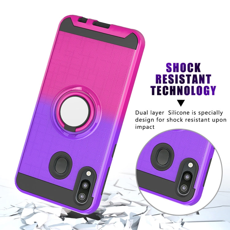 For Galaxy M20 2 In 1 PC + TPU Protective Case with 360 Degrees Rotate Ring Holder