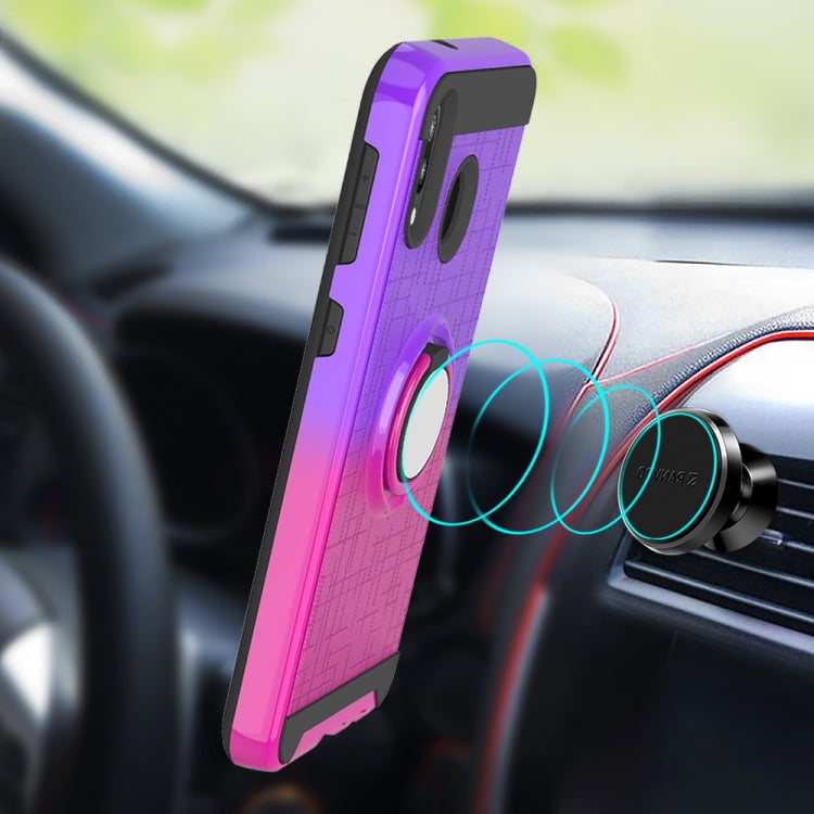 For Galaxy M20 2 In 1 PC + TPU Protective Case with 360 Degrees Rotate Ring Holder
