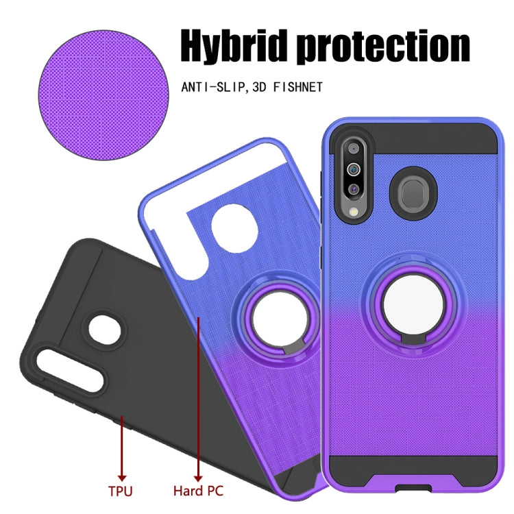 For Galaxy M30 / A40s 2 In 1 PC + TPU Protective Case with 360 Degrees Rotate Ring Holder