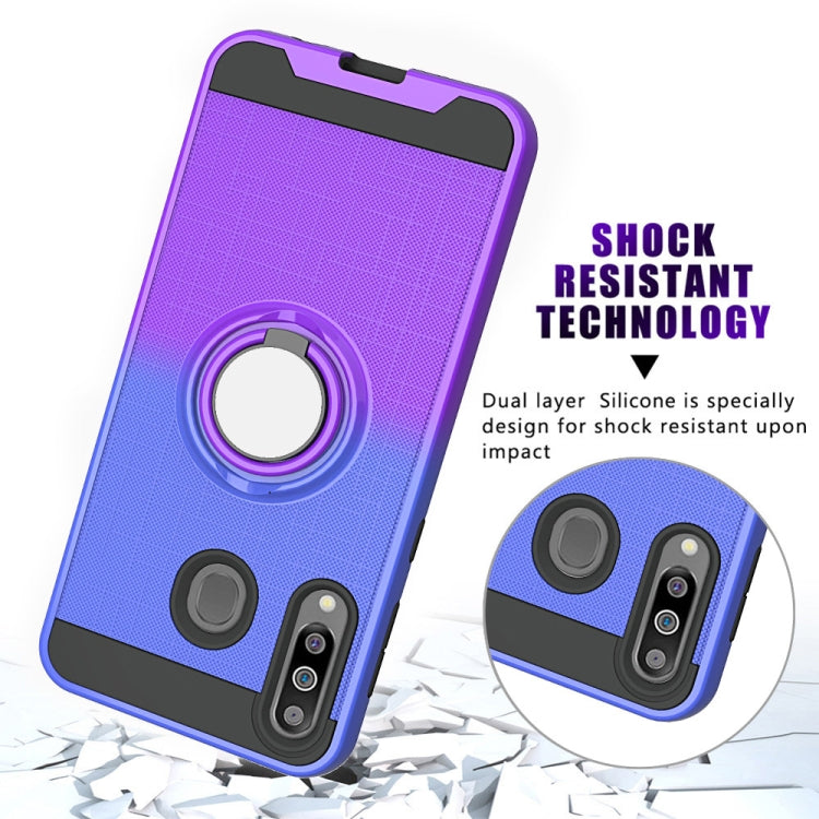 For Galaxy M30 / A40s 2 In 1 PC + TPU Protective Case with 360 Degrees Rotate Ring Holder