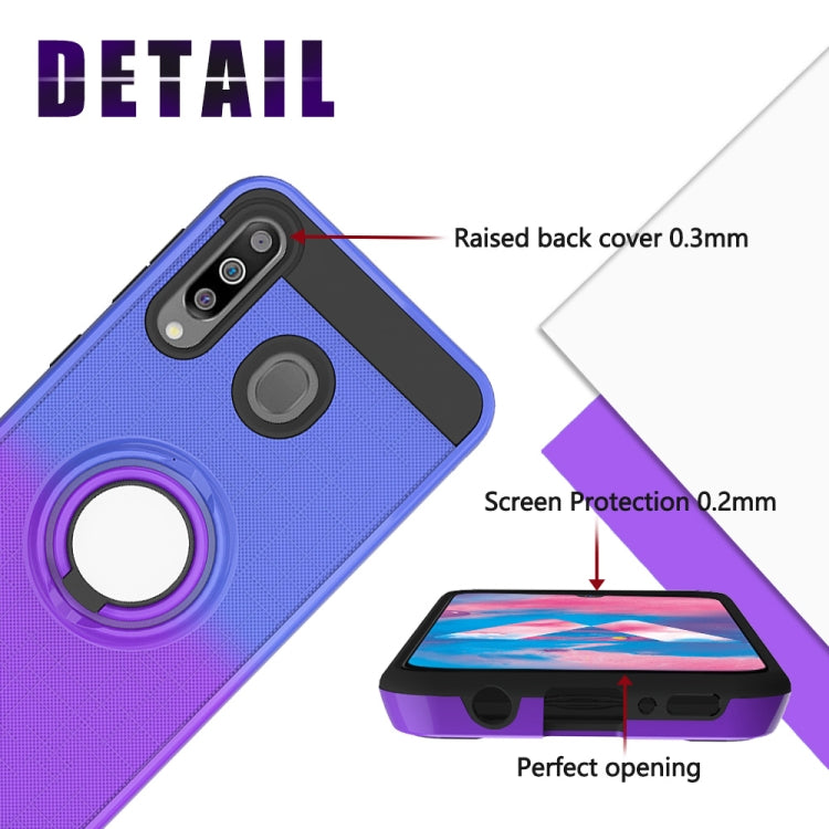 For Galaxy M30 / A40s 2 In 1 PC + TPU Protective Case with 360 Degrees Rotate Ring Holder