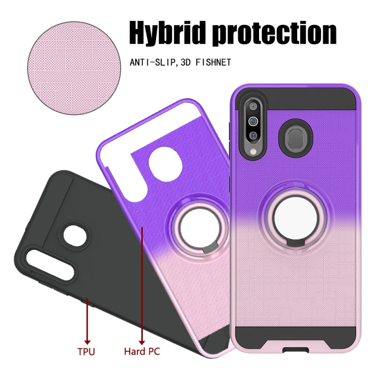 For Galaxy M30 / A40s 2 In 1 PC + TPU Protective Case with 360 Degrees Rotate Ring Holder