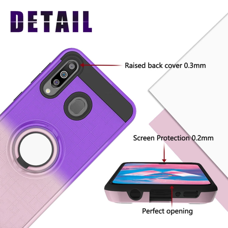For Galaxy M30 / A40s 2 In 1 PC + TPU Protective Case with 360 Degrees Rotate Ring Holder