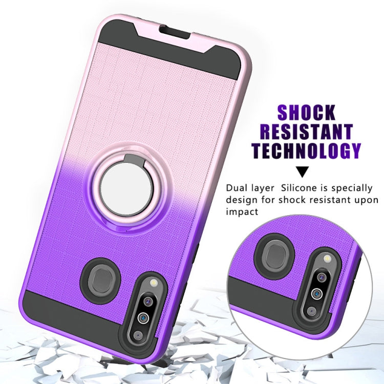 For Galaxy M30 / A40s 2 In 1 PC + TPU Protective Case with 360 Degrees Rotate Ring Holder