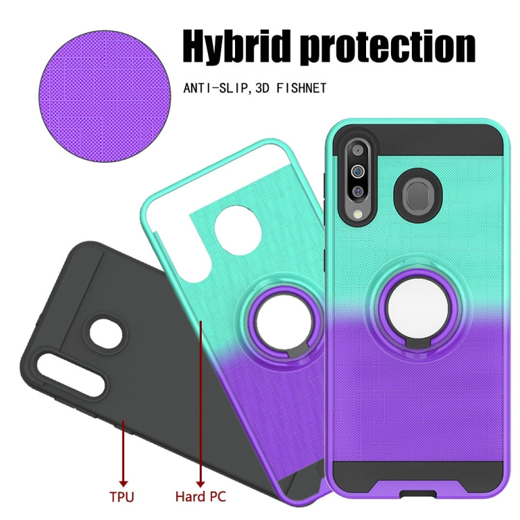 For Galaxy M30 / A40s 2 In 1 PC + TPU Protective Case with 360 Degrees Rotate Ring Holder