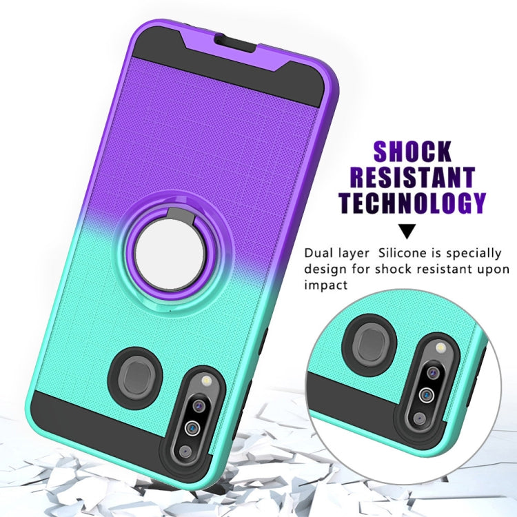 For Galaxy M30 / A40s 2 In 1 PC + TPU Protective Case with 360 Degrees Rotate Ring Holder