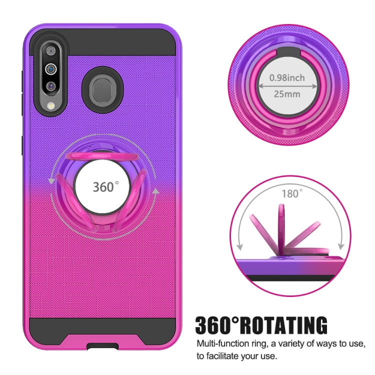 For Galaxy M30 / A40s 2 In 1 PC + TPU Protective Case with 360 Degrees Rotate Ring Holder