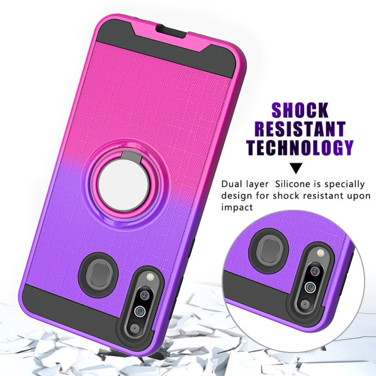 For Galaxy M30 / A40s 2 In 1 PC + TPU Protective Case with 360 Degrees Rotate Ring Holder