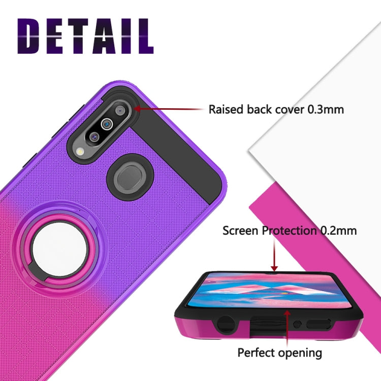 For Galaxy M30 / A40s 2 In 1 PC + TPU Protective Case with 360 Degrees Rotate Ring Holder