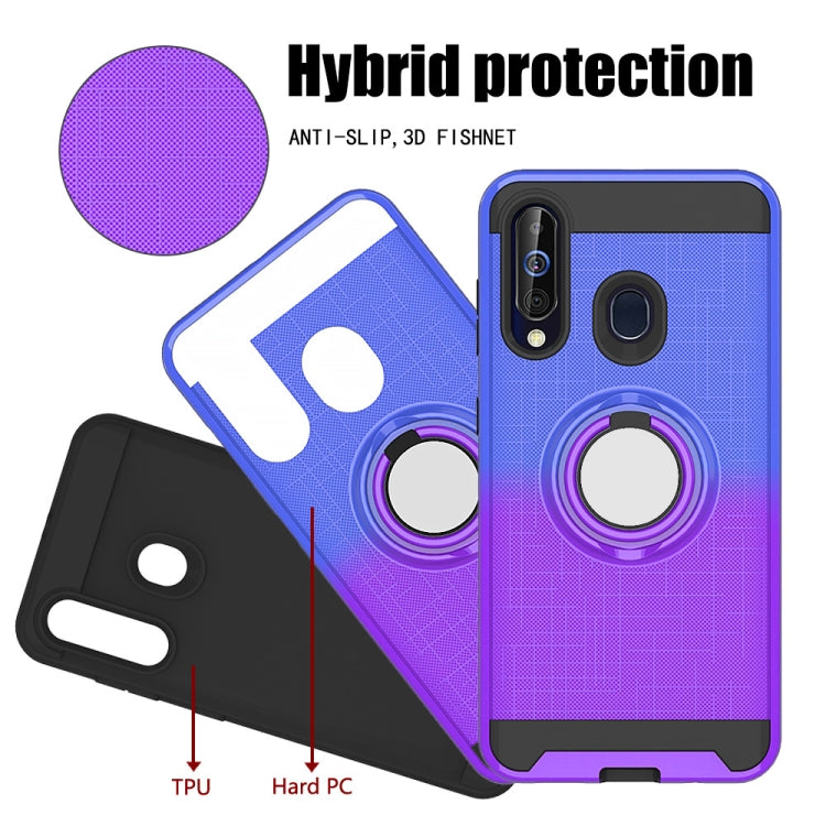 For Galaxy M40 / A60 2 In 1 PC + TPU Protective Case with 360 Degrees Rotate Ring Holder