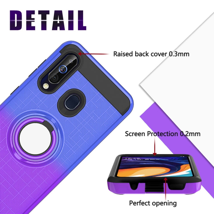 For Galaxy M40 / A60 2 In 1 PC + TPU Protective Case with 360 Degrees Rotate Ring Holder