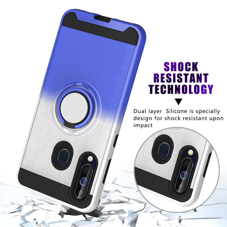 For Galaxy M40 / A60 2 In 1 PC + TPU Protective Case with 360 Degrees Rotate Ring Holder