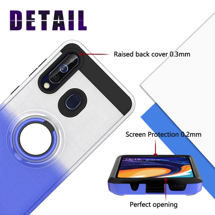 For Galaxy M40 / A60 2 In 1 PC + TPU Protective Case with 360 Degrees Rotate Ring Holder