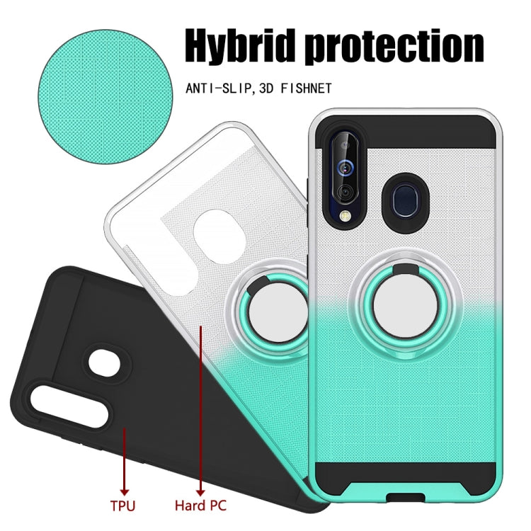 For Galaxy M40 / A60 2 In 1 PC + TPU Protective Case with 360 Degrees Rotate Ring Holder