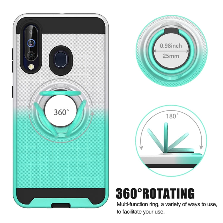 For Galaxy M40 / A60 2 In 1 PC + TPU Protective Case with 360 Degrees Rotate Ring Holder