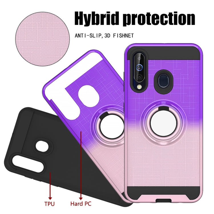 For Galaxy M40 / A60 2 In 1 PC + TPU Protective Case with 360 Degrees Rotate Ring Holder