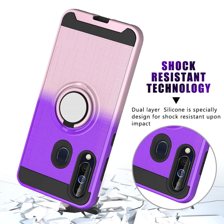 For Galaxy M40 / A60 2 In 1 PC + TPU Protective Case with 360 Degrees Rotate Ring Holder