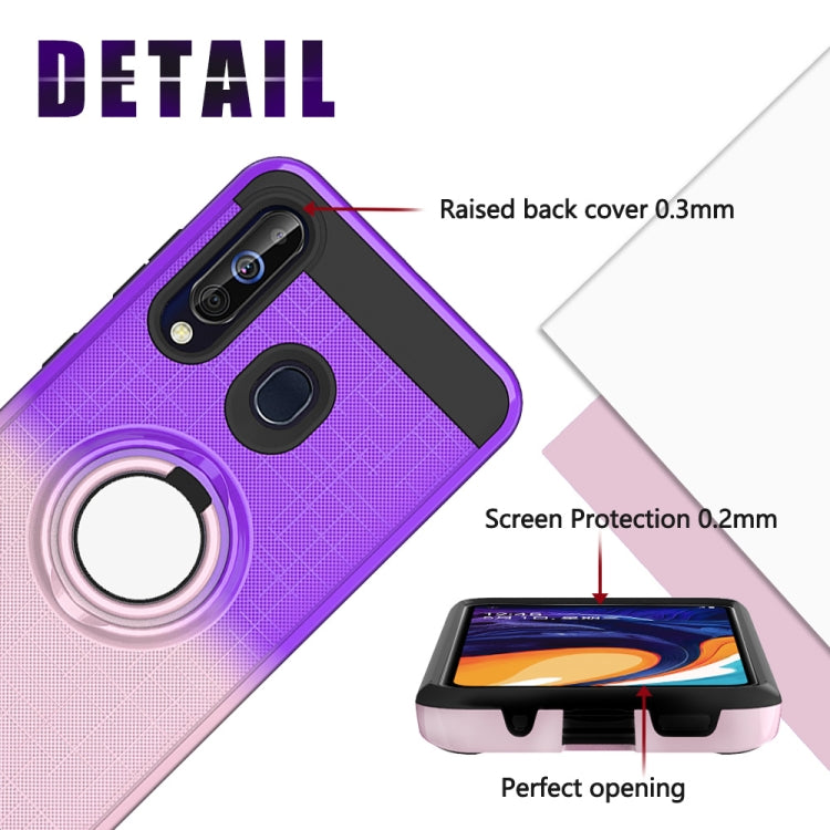 For Galaxy M40 / A60 2 In 1 PC + TPU Protective Case with 360 Degrees Rotate Ring Holder