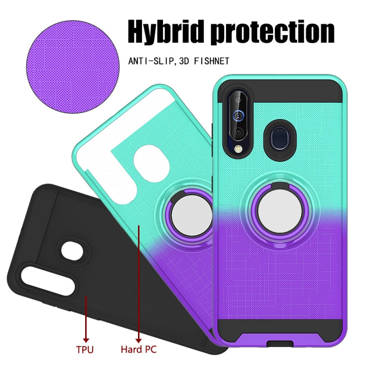 For Galaxy M40 / A60 2 In 1 PC + TPU Protective Case with 360 Degrees Rotate Ring Holder