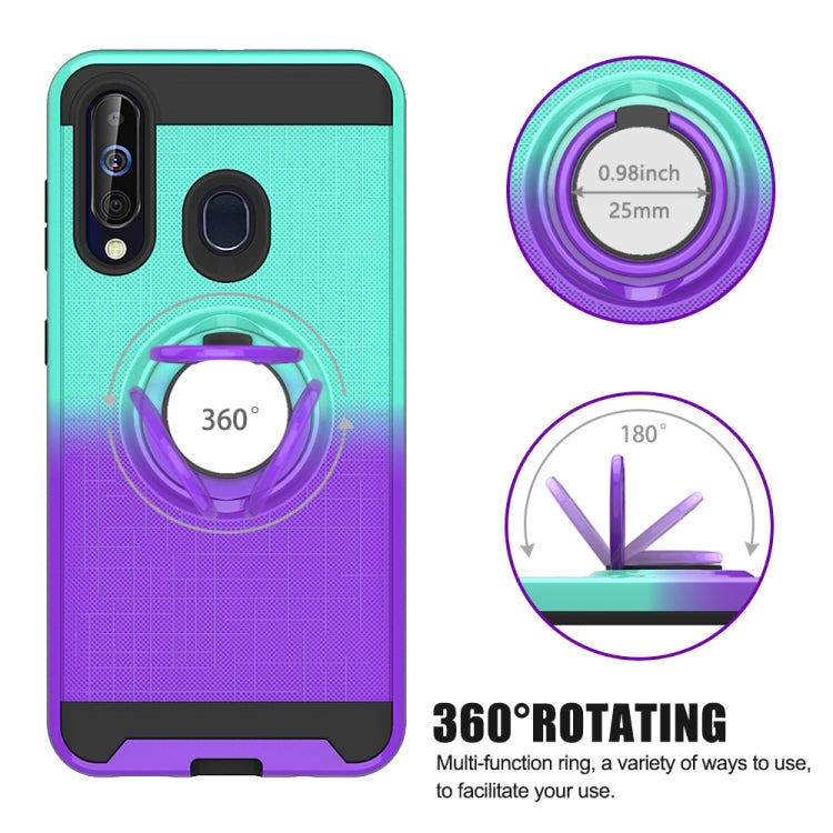 For Galaxy M40 / A60 2 In 1 PC + TPU Protective Case with 360 Degrees Rotate Ring Holder