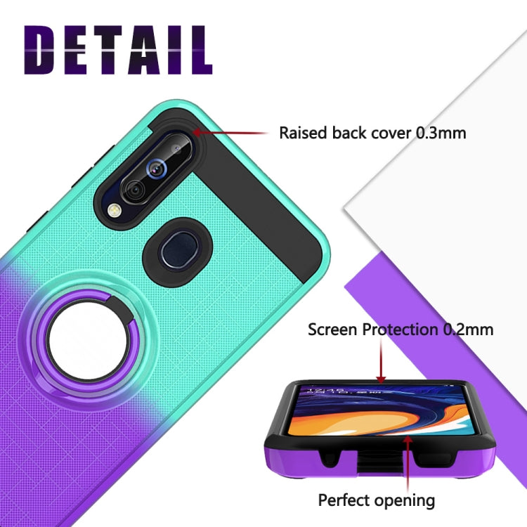 For Galaxy M40 / A60 2 In 1 PC + TPU Protective Case with 360 Degrees Rotate Ring Holder