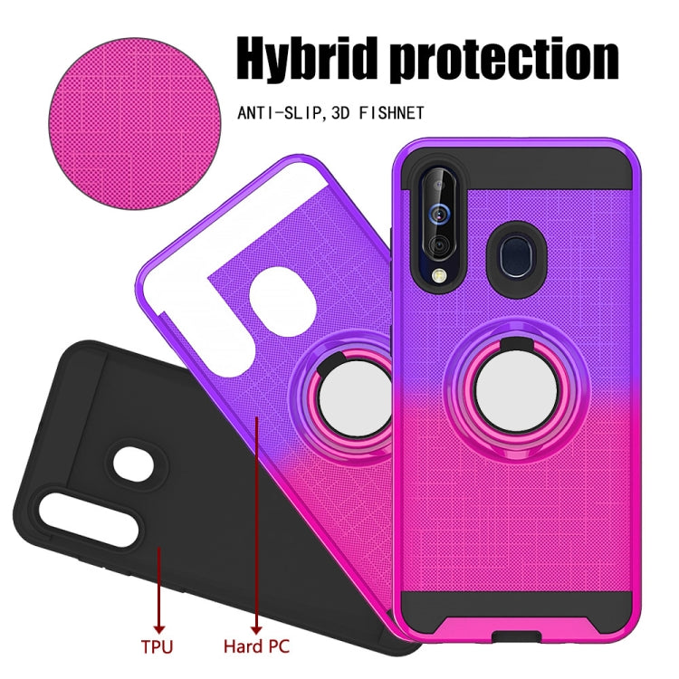 For Galaxy M40 / A60 2 In 1 PC + TPU Protective Case with 360 Degrees Rotate Ring Holder