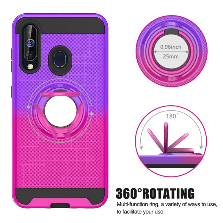 For Galaxy M40 / A60 2 In 1 PC + TPU Protective Case with 360 Degrees Rotate Ring Holder