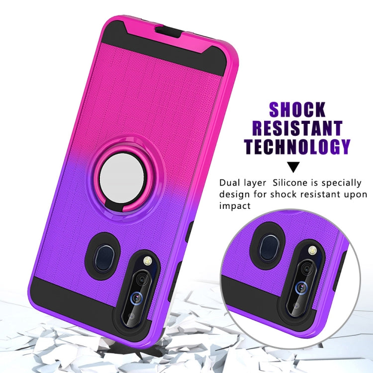 For Galaxy M40 / A60 2 In 1 PC + TPU Protective Case with 360 Degrees Rotate Ring Holder