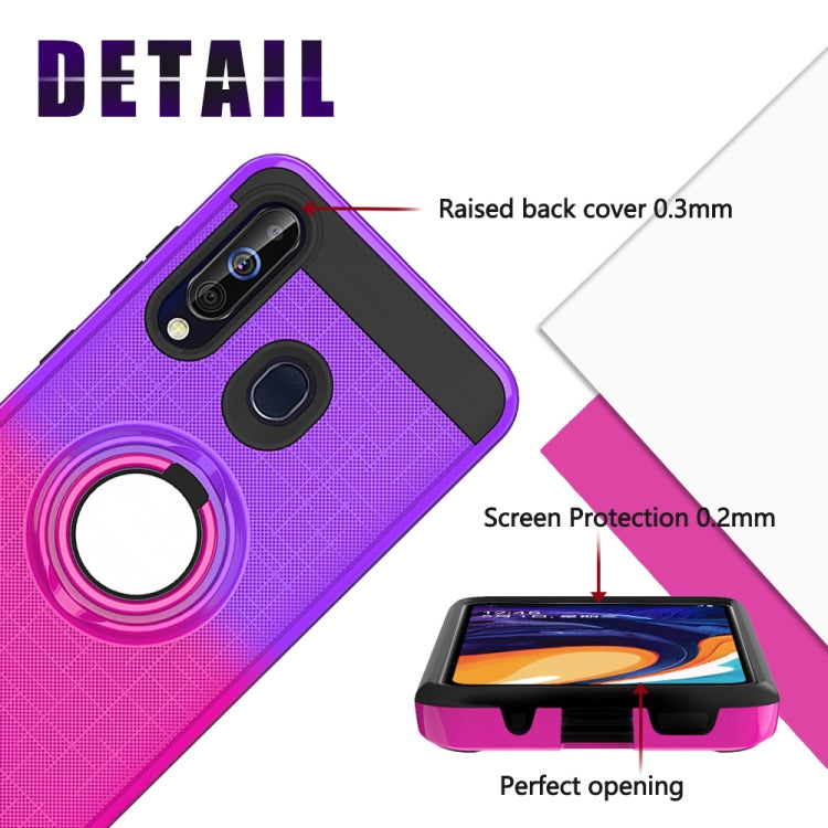 For Galaxy M40 / A60 2 In 1 PC + TPU Protective Case with 360 Degrees Rotate Ring Holder