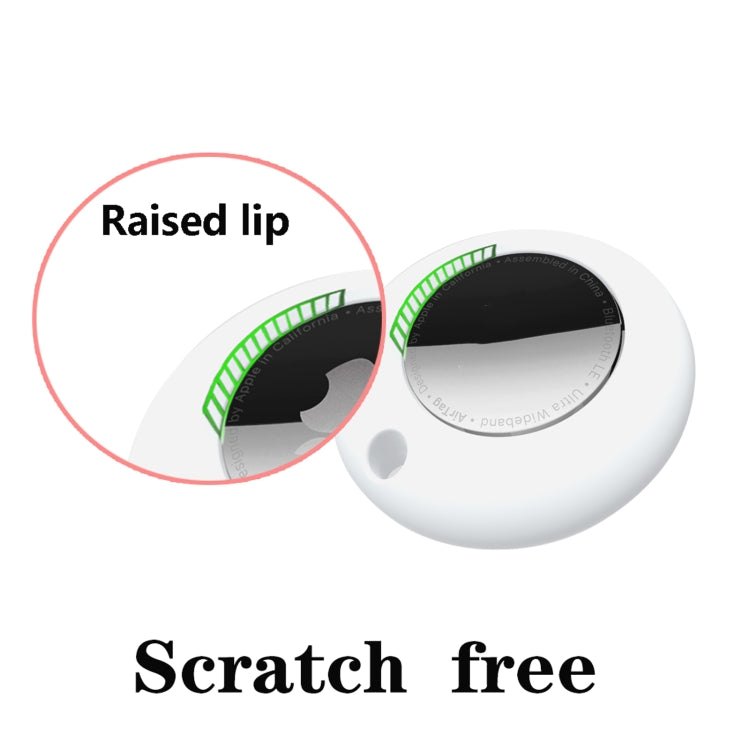 Silicone Shockproof Protective Cover Case with Keychain Ring For AirTag
