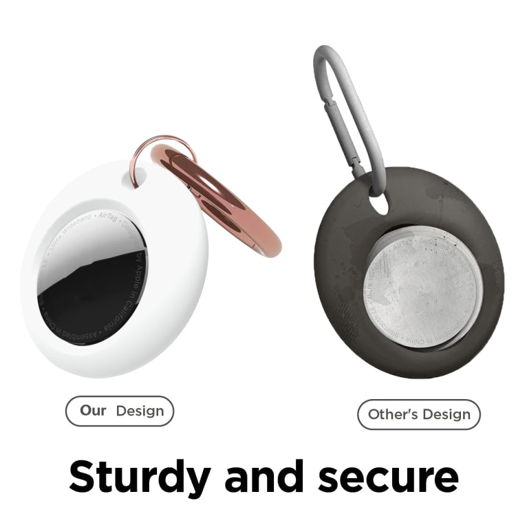 Silicone Shockproof Protective Cover Case with Keychain Ring For AirTag