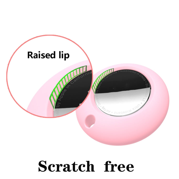Silicone Shockproof Protective Cover Case with Keychain Ring For AirTag