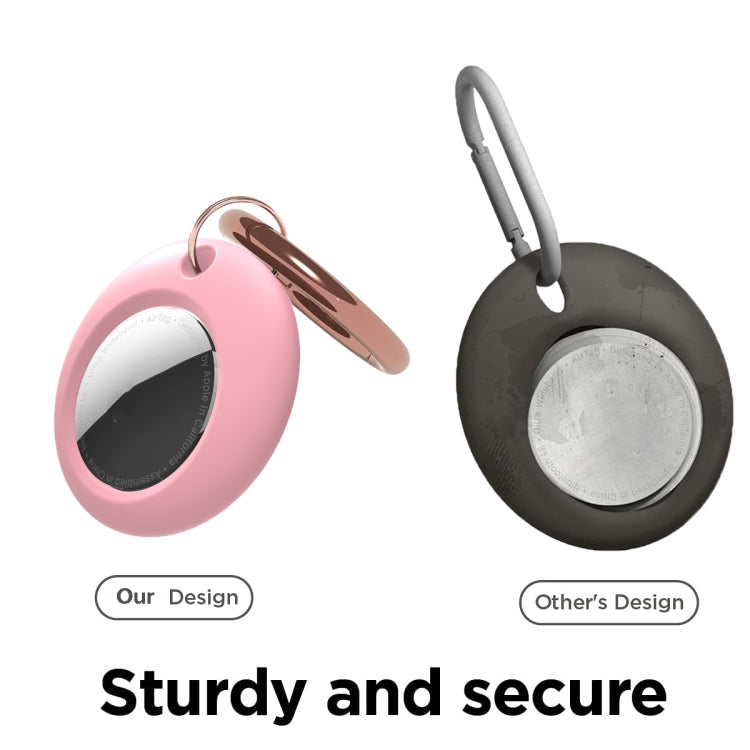 Silicone Shockproof Protective Cover Case with Keychain Ring For AirTag