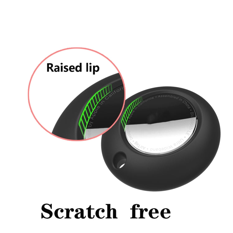 Silicone Shockproof Protective Cover Case with Keychain Ring For AirTag