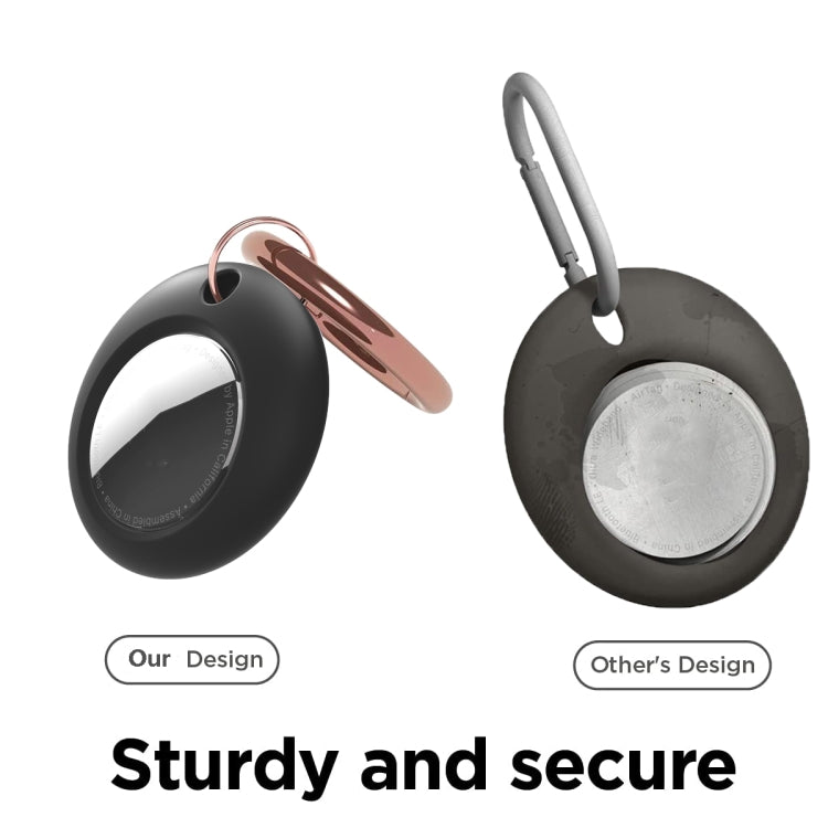 Silicone Shockproof Protective Cover Case with Keychain Ring For AirTag
